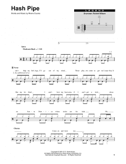 page one of Hash Pipe (Drums Transcription)