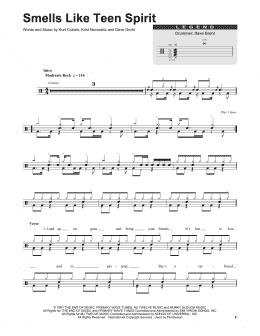 page one of Smells Like Teen Spirit (Drums Transcription)