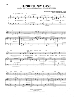 page one of Tonight My Love (Piano, Vocal & Guitar Chords (Right-Hand Melody))