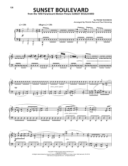 page one of Sunset Boulevard (Piano Solo)