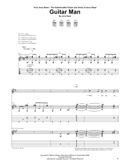 page one of Guitar Man (Guitar Tab)