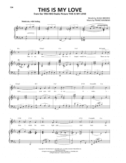 page one of This Is My Love (Piano, Vocal & Guitar Chords (Right-Hand Melody))