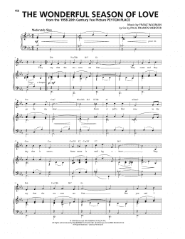 page one of The Wonderful Season Of Love (Piano, Vocal & Guitar Chords (Right-Hand Melody))