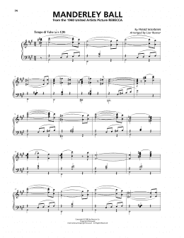 page one of Manderley Ball (Piano Solo)
