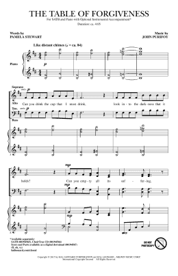 page one of The Table Of Forgiveness (SATB Choir)