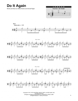 page one of Do It Again (Drums Transcription)