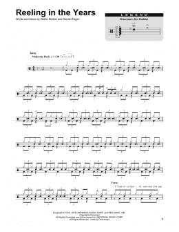 page one of Reeling In The Years (Drums Transcription)