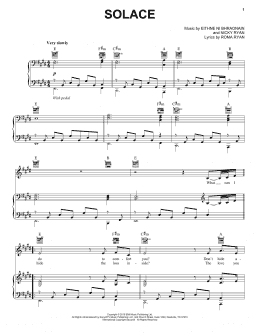 page one of Solace (Piano, Vocal & Guitar Chords (Right-Hand Melody))