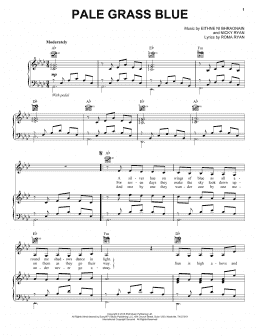 page one of Pale Grass Blue (Piano, Vocal & Guitar Chords (Right-Hand Melody))