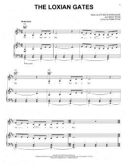 page one of The Loxian Gates (Piano, Vocal & Guitar Chords (Right-Hand Melody))