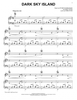page one of Dark Sky Island (Piano, Vocal & Guitar Chords (Right-Hand Melody))