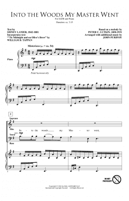 page one of Into The Woods My Master Went (SATB Choir)