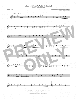 page one of Old Time Rock & Roll (Tenor Sax Solo)