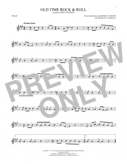 page one of Old Time Rock & Roll (Violin Solo)