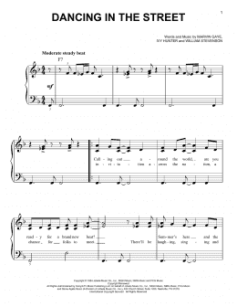page one of Dancing In The Street (Easy Piano)
