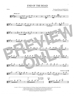 page one of End Of The Road (Viola Solo)