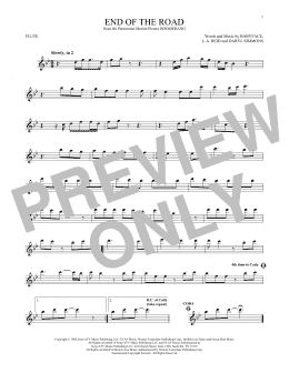 page one of End Of The Road (Flute Solo)