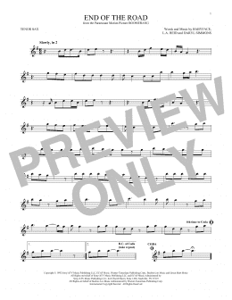 page one of End Of The Road (Tenor Sax Solo)