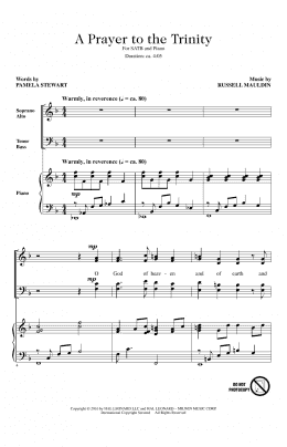 page one of A Prayer To The Trinity (SATB Choir)