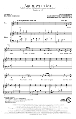 page one of Abide With Me (SATB Choir)