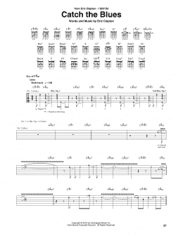page one of Catch The Blues (Guitar Rhythm Tab)