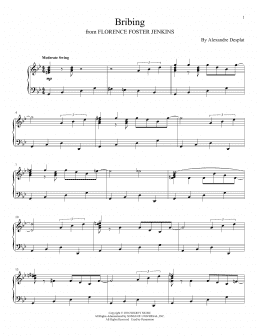 page one of Bribing (Piano Solo)