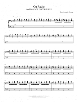 page one of On Radio (Piano Solo)