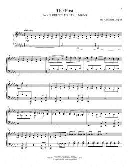 page one of The Post (Piano Solo)