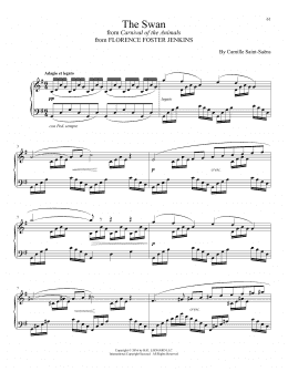 page one of The Swan (Le Cygne) (Piano Solo)