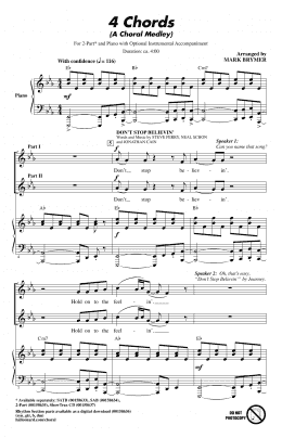 page one of 4 Chords (A Choral Medley) (2-Part Choir)