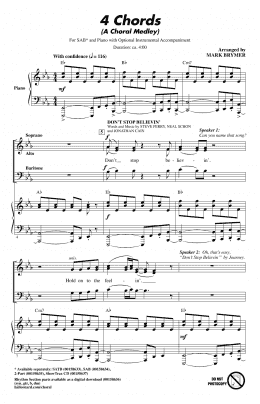 page one of 4 Chords (A Choral Medley) (SAB Choir)