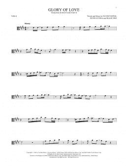 page one of Glory Of Love (Viola Solo)