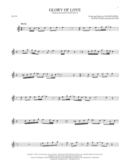 page one of Glory Of Love (Flute Solo)