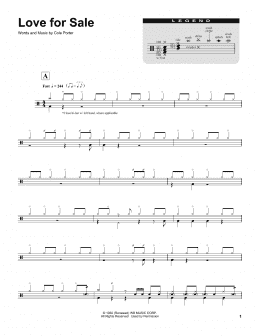 page one of Love For Sale (Drums Transcription)