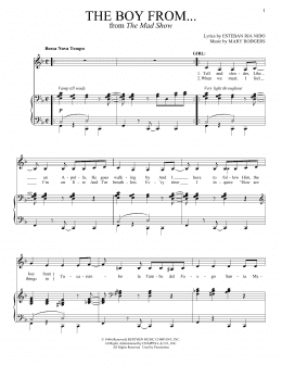 page one of The Boy From... (Piano & Vocal)