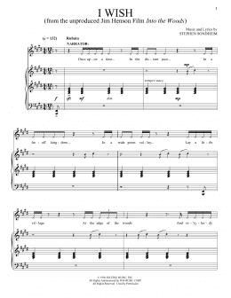 page one of I Wish (Piano & Vocal)