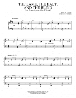 page one of The Lame, The Halt, And The Blind (Piano & Vocal)