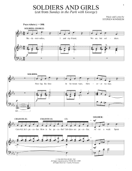 page one of Soldiers And Girls (Piano & Vocal)