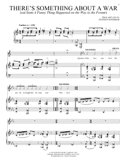 page one of There's Something About A War (Piano & Vocal)