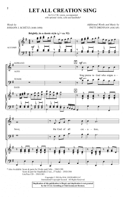 page one of Let All Creation Sing (SATB Choir)