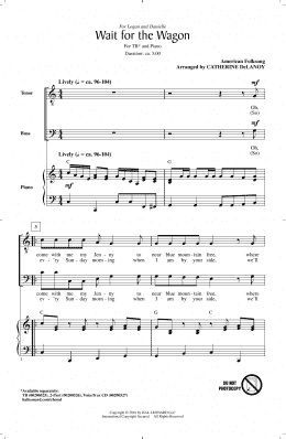 page one of Wait For The Wagon (TB Choir)