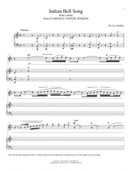 page one of Indian Bell Song (Piano & Vocal)