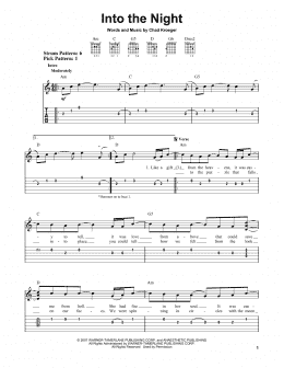 page one of Into The Night (Easy Guitar Tab)