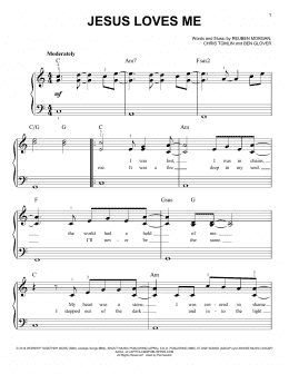 page one of Jesus Loves Me (Easy Piano)