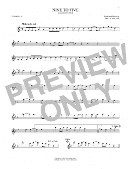 page one of Nine To Five (Tenor Sax Solo)