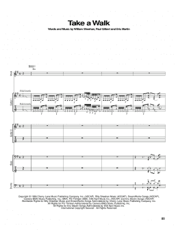 page one of Take A Walk (Guitar Tab)
