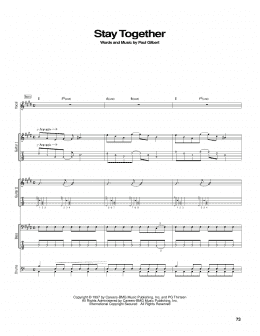 page one of Stay Together (Guitar Tab)