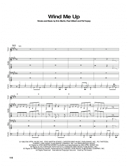 page one of Wind Me Up (Guitar Tab)
