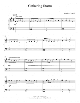 page one of Gathering Storm (Educational Piano)