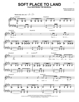 page one of Soft Place To Land (from Waitress The Musical) (Piano & Vocal)